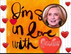 Hillary Heart Throb Meme Template