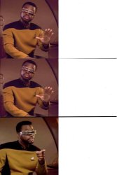 Geordi no no yes Meme Template