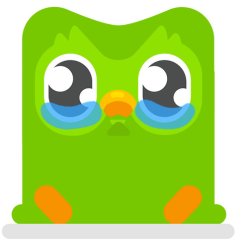 Duolingo sad Meme Template