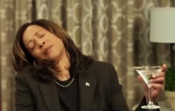Kamala drunk on martinis 4 Meme Template
