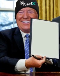 Donald Trump Holding Sign Meme Template