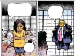 Trump and Mexican girl Meme Template