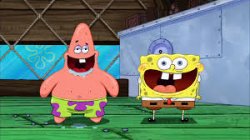 SpongeBob and Patrick, two big fat idiots Meme Template