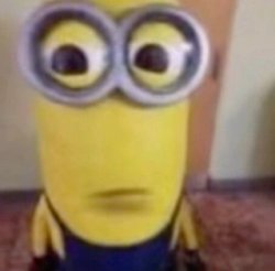 meme minion staring Meme Template