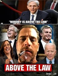 Nobody is above the law, except the Bidens' Meme Template