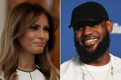 Melania and Lebron Meme Template