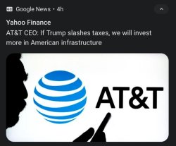 AT&T CEO: If Trump slashes taxes Meme Template