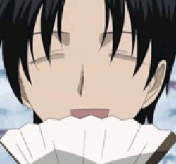 Shigure Sohma Laughing Meme Template