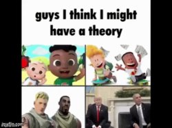 Guys I think I might have a theory Meme Template