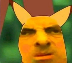 Pikachu-Bean Meme Template