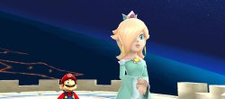 mario meets rosalina Meme Template