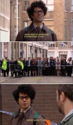 IT Crowd the robot Meme Template