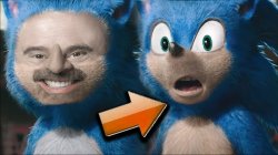 Sonic Side 2 Side Comparison Meme Template