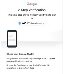 Google 2 step verification Meme Template