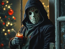 Festive Jason Meme Template