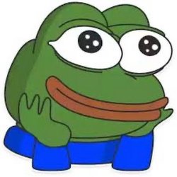 Pepe Smiling as he Thinks Meme Template