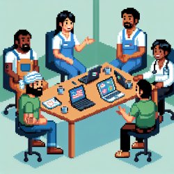 Workers organizing Meme Template