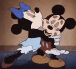 minnie kiss mickey Meme Template