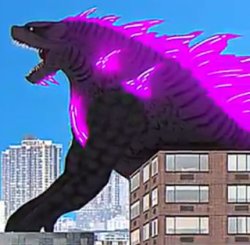 Godzilla (infected sky) Meme Template