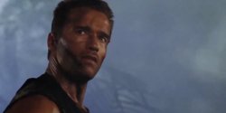 Arnold in Predator Meme Template