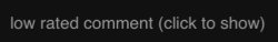 Low Rated Comment Meme Template