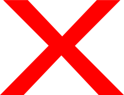 red X Meme Template