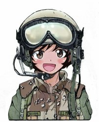 Yukari Akiyama the fighter pilot Meme Template