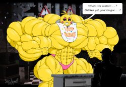 Muscle Toy Chica Meme Template