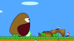 Giant Pou Meme Template