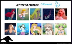 10 favorite mermaids Meme Template