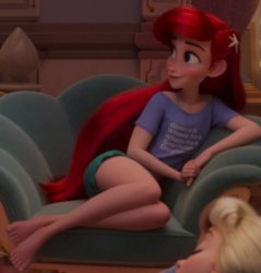 ariel cozy Meme Template