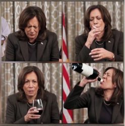 Hobama drunk & smoking Meme Template