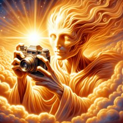 GOD with a camera Meme Template