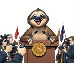 sloth press conference Meme Template