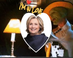 Hillary Heart Throb Meme Template