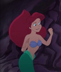 ariel knocking Meme Template