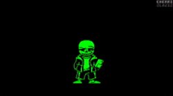 Green sans looking at phone Meme Template