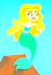 blonde mermaid Meme Template