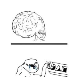 smart vs dumb Meme Template