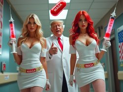 Trump Nurses Walk Shots 1 Meme Template