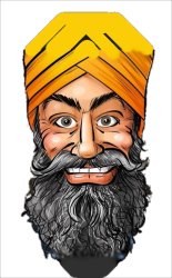 Jagmeet Singh Cartoon Caricature Meme Template