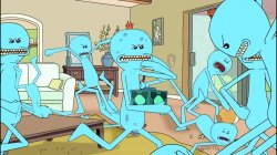 Meeseeks fighting Meme Template