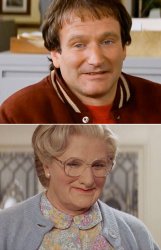 Mrs. Doubtfire vs Daniel Meme Template