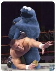 cookie monster grapple Meme Template