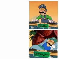 DJ Luigi Meme Template