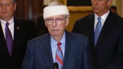 Mitch McConnell Head Bandage Meme Template