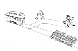 Villain Trolley Problem Meme Template