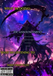 Idk and darkshadow announcement Meme Template