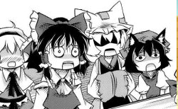 Touhou shocked/flabbergasted Meme Template