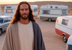 Jesus and His trailers Meme Template